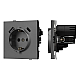 Механизм розетки с USB зарядкой Arlight SCT-TENDO-MUAC-SFPL-GR (230V, 16A) 054609