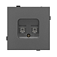 Механизм компьютерной розетки двойной SCT-TENDO-MPC2-SFPL-GR (RJ-45, CAT6) 054597