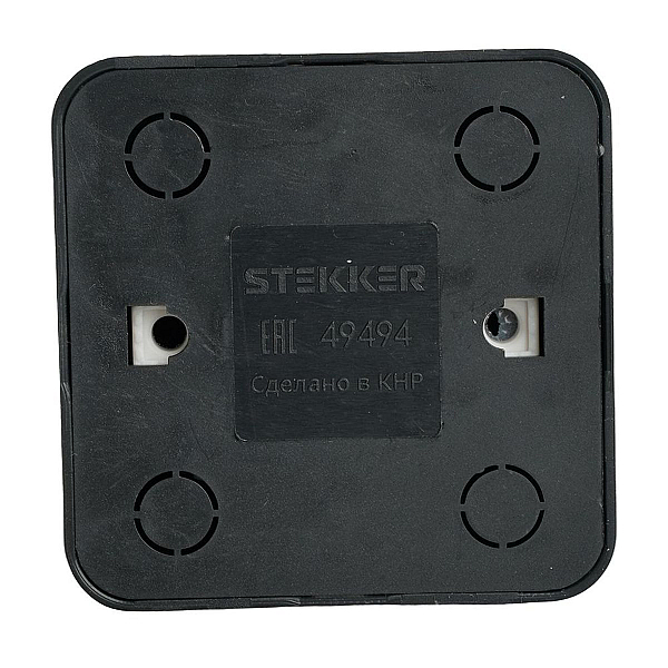 Розетка 2P+PE Stekker София черный матовый MST16-11-05 49494