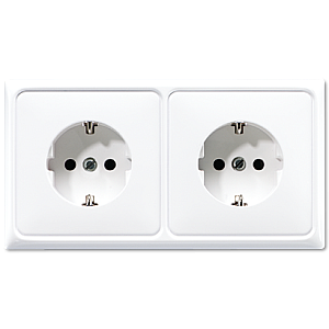 Розетка штепсельная Schuko Jung CD522BFWW