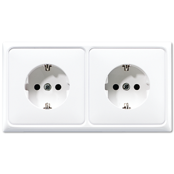 Розетка штепсельная Schuko Jung CD522BFWW