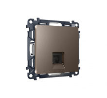 Комплект механизма телефонной розетки RJ-11(4P4C) со шторкой Ambrella Volt Alfa MA642030