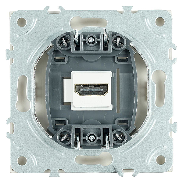 Розетка HDMI 2.0 Type A (механизм), Stekker Эмили, RST00-5118-08, кашемир, soft touch 50169