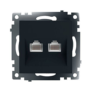 Розетка компьютерная 2-местная RJ-45 Stekker Катрин GLS00-7109-05 50007