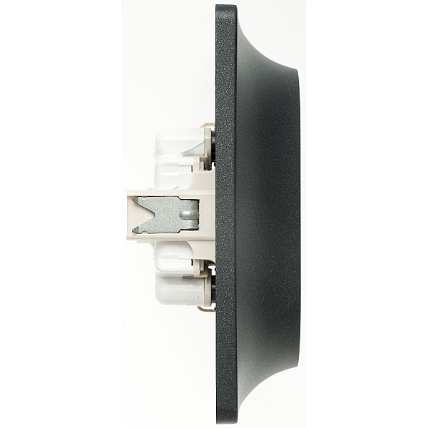 Розетка двойная 2К+З Systeme Electric Glossa 16A 250V антрацит GSL000724