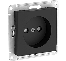 Розетка без заземления со шторками, 16А, мех., быстрозажим. клем. Systeme Electric AtlasDesign Карбон ATN001049S
