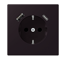 Розетка 2K+З USB Typ AC Jung LC1520-15CA248