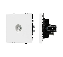Розетка спутник софт-тач белый кварц Arlight SCT-MST1-SFPL-WH (SAT) 054296(1)