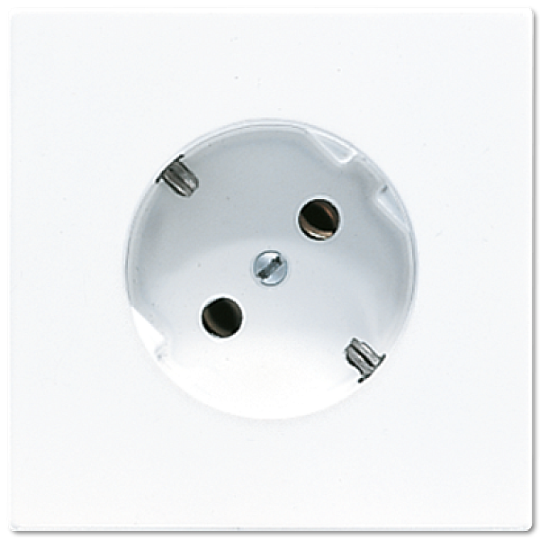 Розетка штепсельная Schuko Jung LS520-45WW