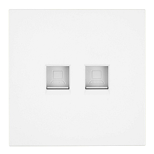 Розетка компьютерная 2-местная RJ-45 (механизм) Stekker Мия RST00-3111-01 50437