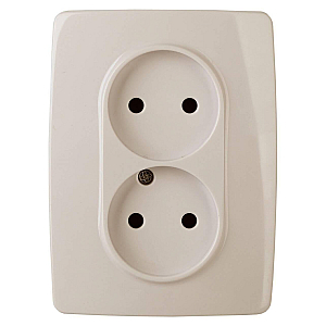 Розетка 2x2P Эра 12-2107-02 Б0031239