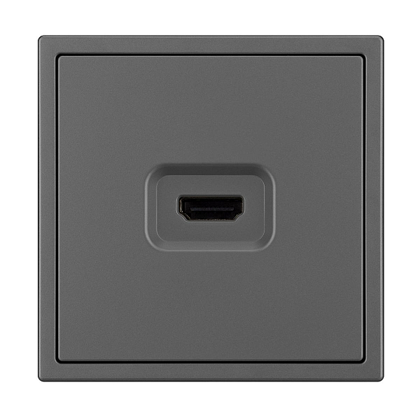 Розетка HDMI софт-тач серый базальт Arlight SCT-MHD1-SFPL-GR 061844(1)