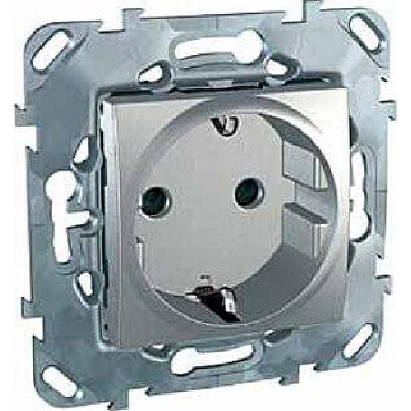 Розетка Schneider Electric Unica с/з со шторками 16A 250V MGU5.037.30ZD