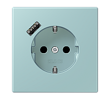 Розетка 2K+З USB Typ A Jung LC1520-18A214