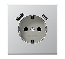 Розетка 2K+З USB Typ AC Jung AL1520-15CA