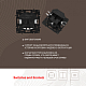 Розетка с заземлением, шторками + 2 USB Arte Milano 217.47-1.black