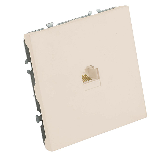 Розетка компьютерная 1-местная RJ-45 (механизм) Эмили, RST00-5117-08, кашемир, soft touch 49899