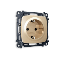 Комплект механизма розетки с/з на винтовых зажимах Ambrella Volt Omega MO606010