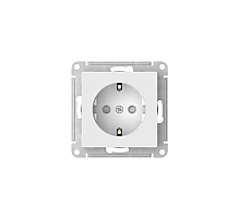 Розетка с заземлением со шторками, 16А быстрозажим. клем. Systeme Electric AtlasDesign Белый ATN000145S
