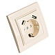 Розетка 1-местная с/з Stekker, PST16-9016-02, 250В, 16А с USB+ type C Эрна, слоновая кость 50077
