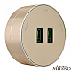 Трековая розетка Arte Milano Am-track-sockets 380011TS/USBx2 Gold