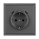 Механизм розетки с USB зарядкой Arlight SCT-NOBE-MUCC-SFPL-GR (230V, 16A) 061816
