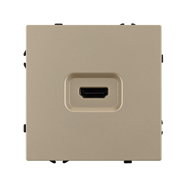 Розетка HDMI софт-тач золотой песок Arlight SCT-MHD1-SFPL-GD 061843(1)