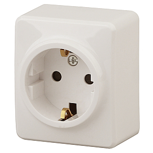 Розетка 2P+E Schuko со шторками Эра 11-2204-02 Б0020689