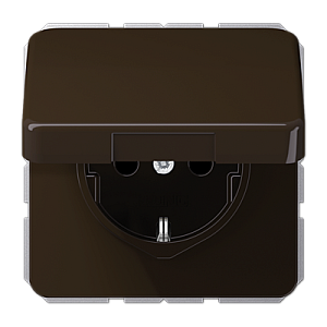 Розетка штепсельная Schuko Jung CD1520BFKLBR