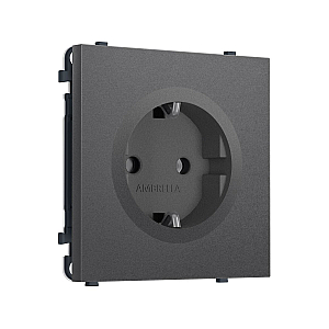 Комплект механизма электрической розетки SIGMA Антрацит серый 50Hz 2P+E с/з 16A-250V QUANT PRO Ambrella Volt MS656010 (SP6560, PR141)