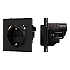 Розетка зк со шторками с USB тип А+А софт-тач черный оникс Arlight SCT-MUAA-SFPL-BK (250V, 16A) 054289(1)