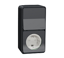 Розетка с выключателем Schneider Electric MUR36924