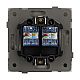 Механизм компьютерной розетки двойной SCT-TENDO-MPC2-SFPL-BK (RJ-45, CAT6) 054595