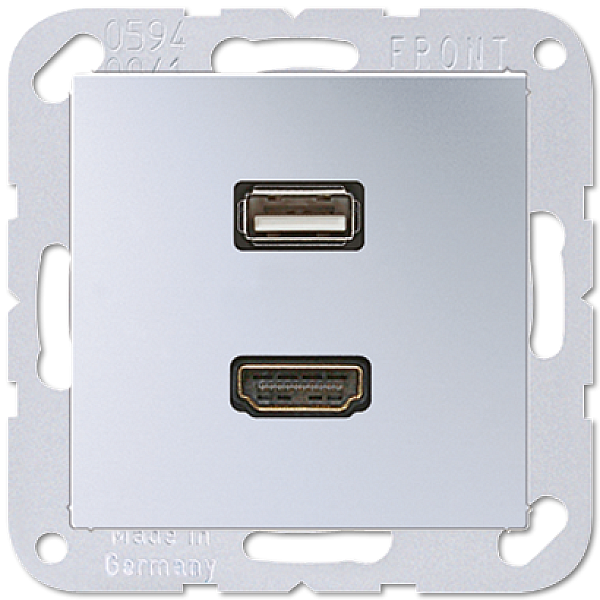 Розетка HDMI/USB Jung MAA1163AL
