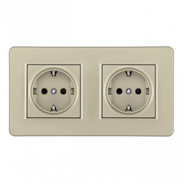 Розетка Arte Milano SET16-2-40-1x2 shampan