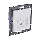 Розетка двойная Ethernet RJ45 Cat.6, белый матовый Kollinger REA-019WM для Aspekt, Eleganz, Reflex