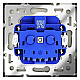 Розетка встраиваемая Voltum S70 с заземлением 16А, (сталь) VLS040105