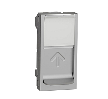 Лицевая панель RJ45 одиночная без коннектора Schneider Electric Unica Modular NU941030