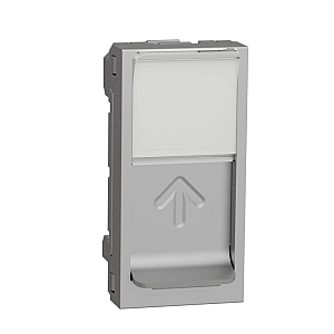 Лицевая панель RJ45 одиночная без коннектора Schneider Electric Unica Modular NU941030