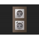 Комплект механизма розетки 2USB A+C 20W (быстрая зарядка) с/з Ambrella Volt Alfa MA410010