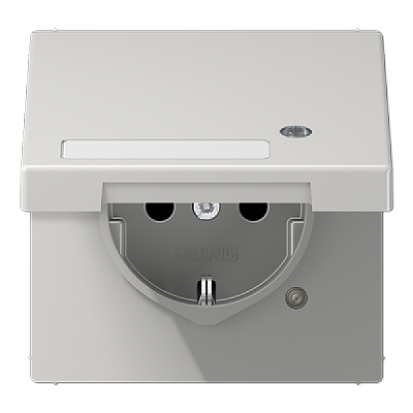 Розетка Schuko с крышкой Jung LS1520NAKLKOLG