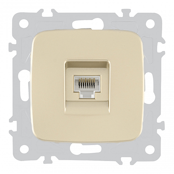 Розетка RJ45 Arte Milano 205.45-1.shampan