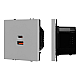 Механизм розетки Arlight с быстрой USB зарядкой SCT-NOBE-MUAC-SFPL-FC-IS (65W, QC3) 059447