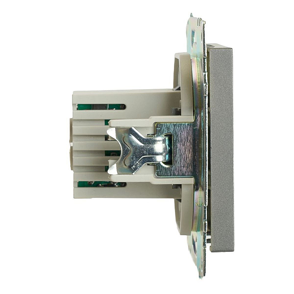 Розетка 2хUSB Stekker Катрин графит GLS10-7115-06 49422