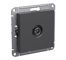 Розетка TV оконечная 1DB, механизм Systeme Electric AtlasDesign Базальт ATN001491