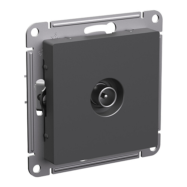 Розетка TV оконечная 1DB, механизм Systeme Electric AtlasDesign Базальт ATN001491