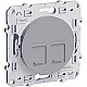 Розетка RJ45 двойная Schneider Electric Odace S53R481