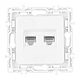 Розетка RJ45 Arte Milano 217.45-2.white