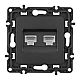 Розетка RJ45 Arte Milano 217.45-2.black