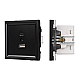 Механизм USB розетки Arlight SCT-TENDO-MUAC-PL-BK (5V, 3A, QC3) 054095